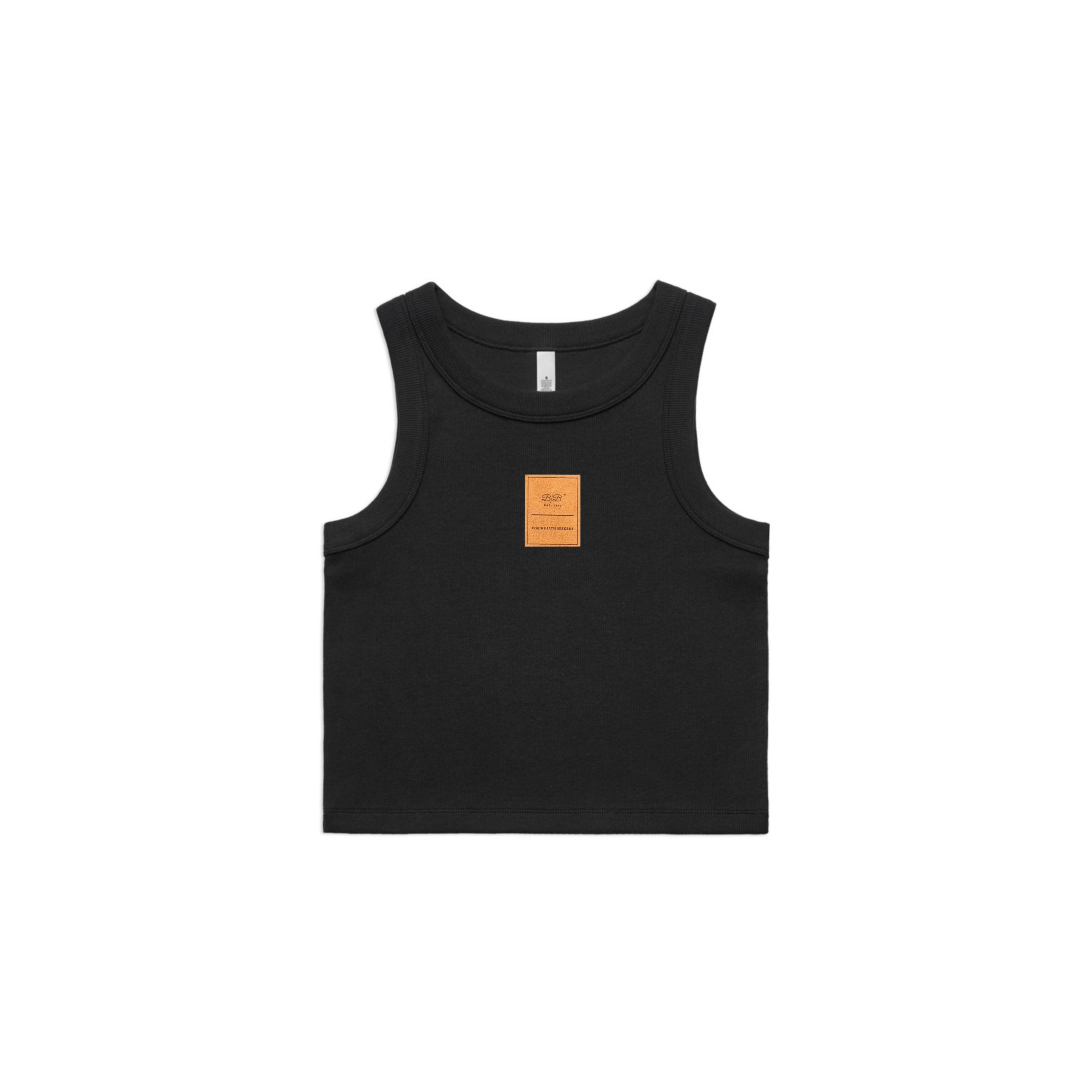 Born Billionaire Women’s Organic Cotton Ribbed Crop Tank