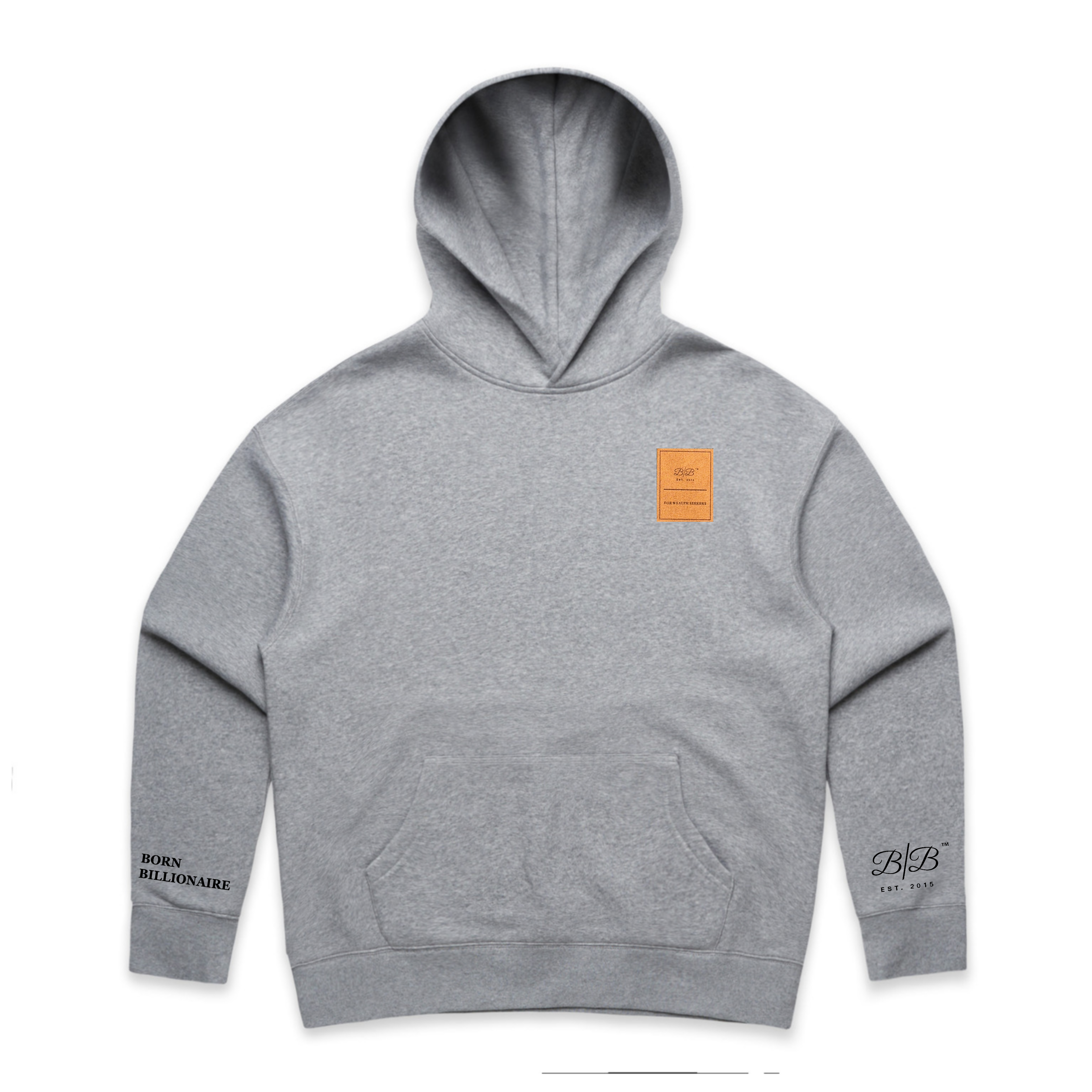 Born Billionaire Women’s Suede Patch Relaxed Hoodie