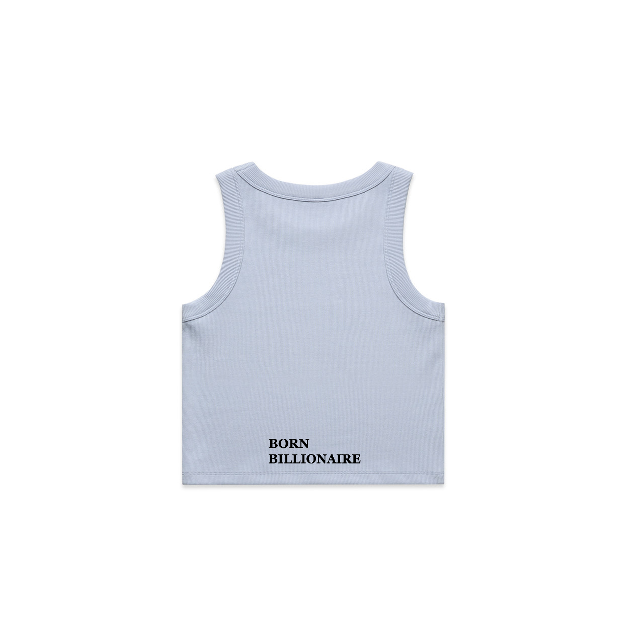 Born Billionaire Women’s Organic Rib Crop Tank