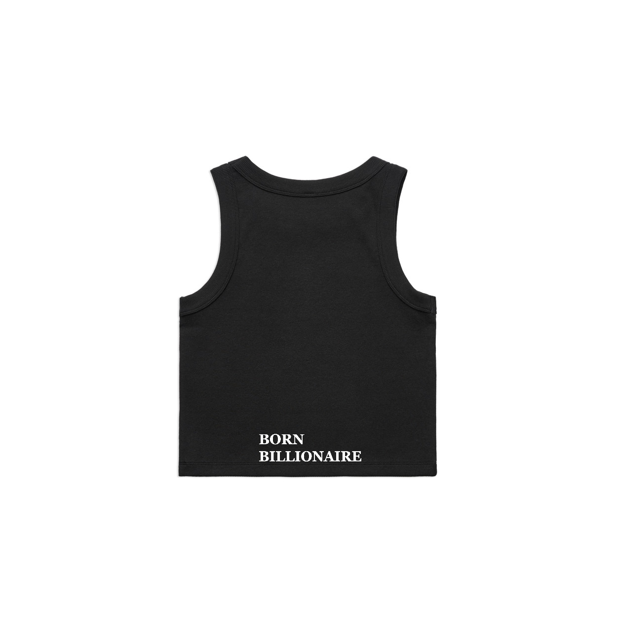 Born Billionaire Women’s Organic Rib Crop Tank