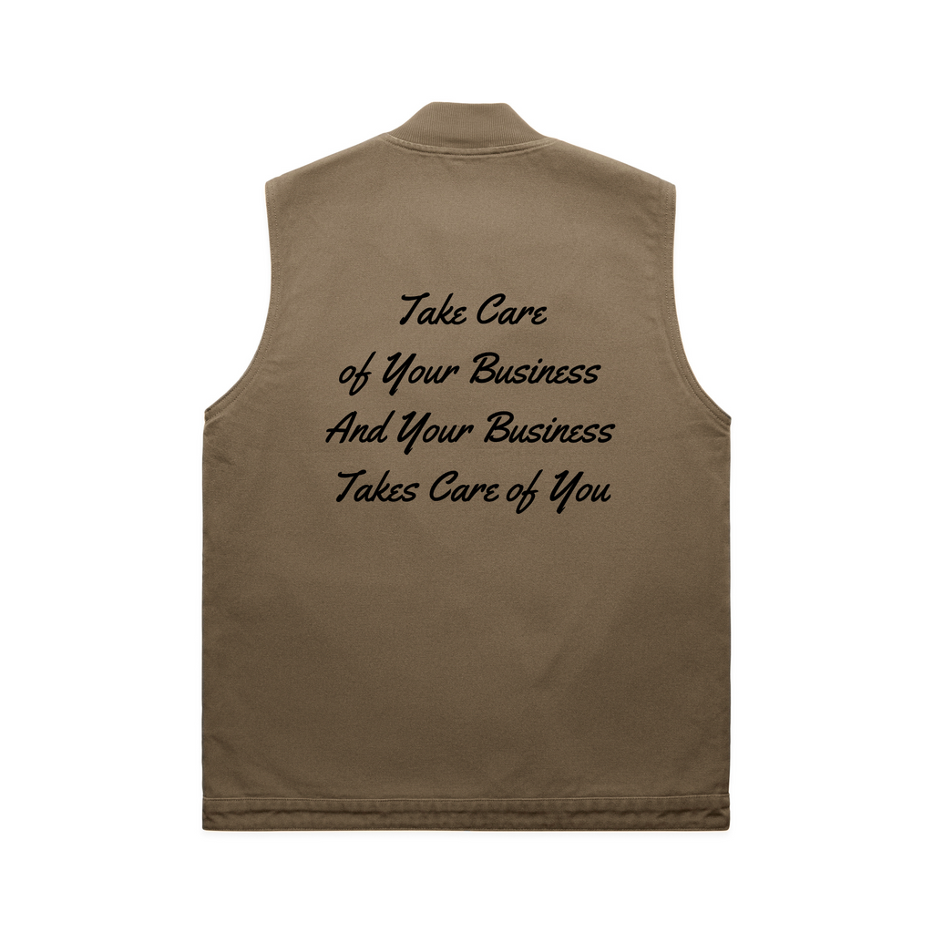 Born Billionaire Heavy Cotton Canvas Work Vest