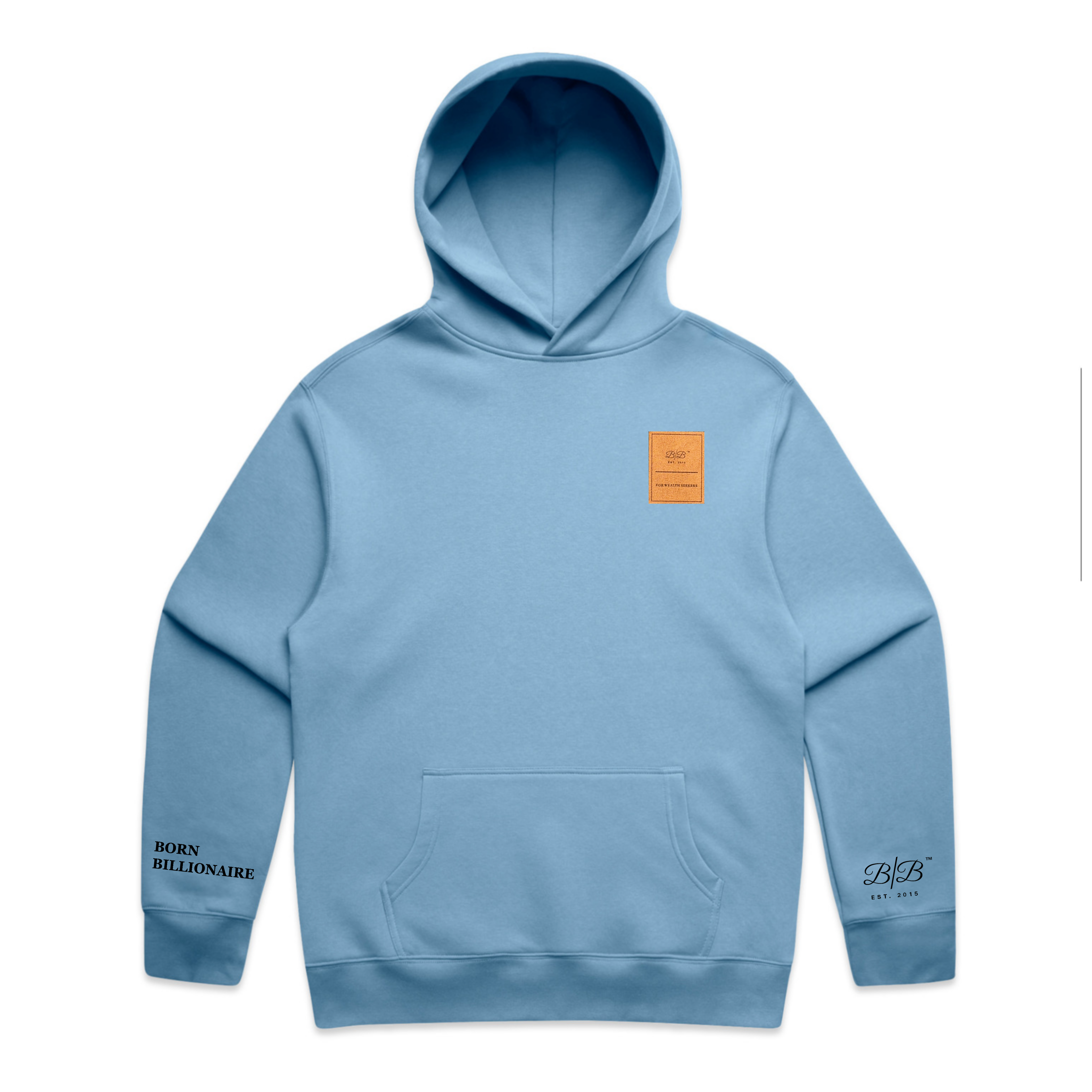 Born Billionaire Suede Patch Relaxed Hoodie
