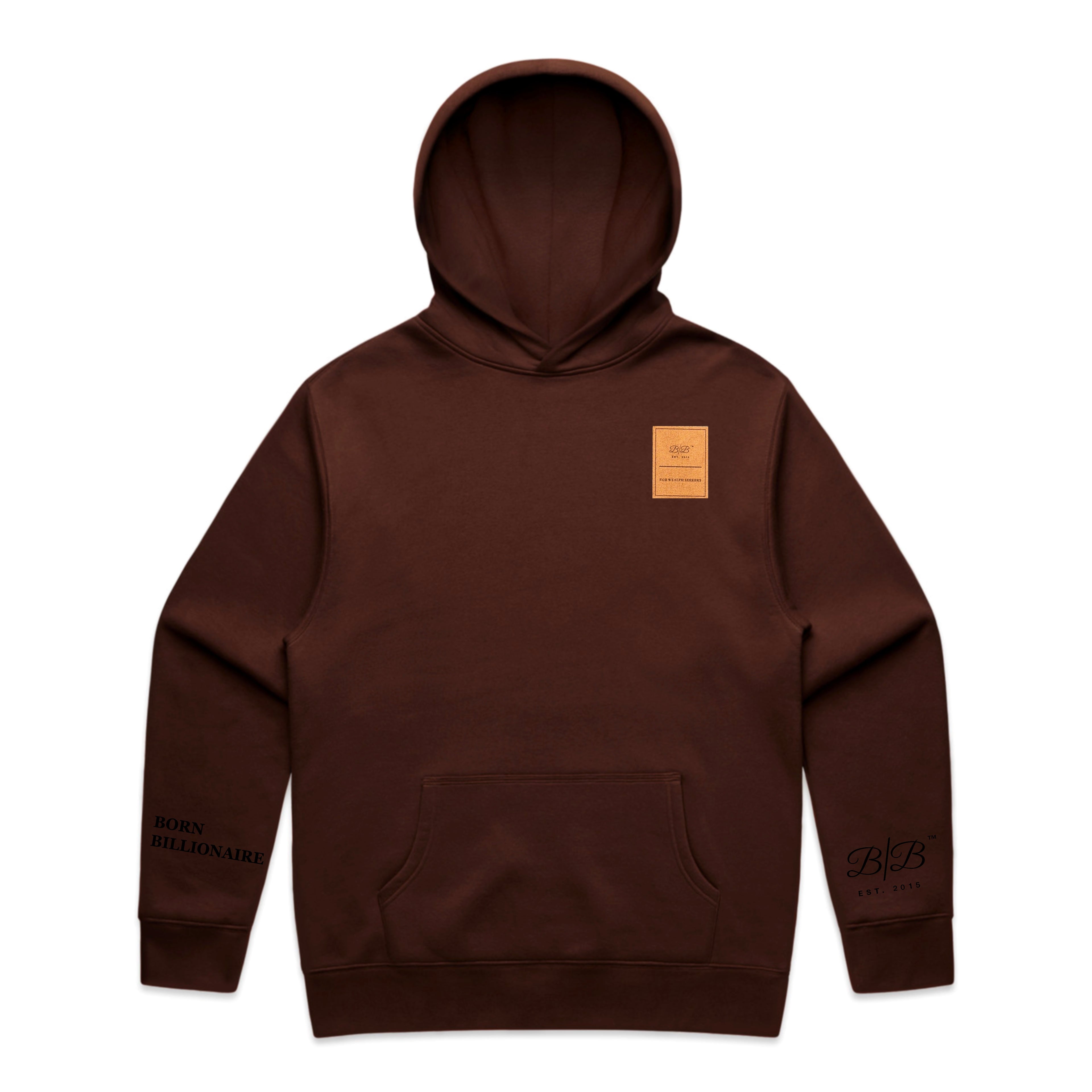 Born Billionaire Suede Patch Relaxed Hoodie
