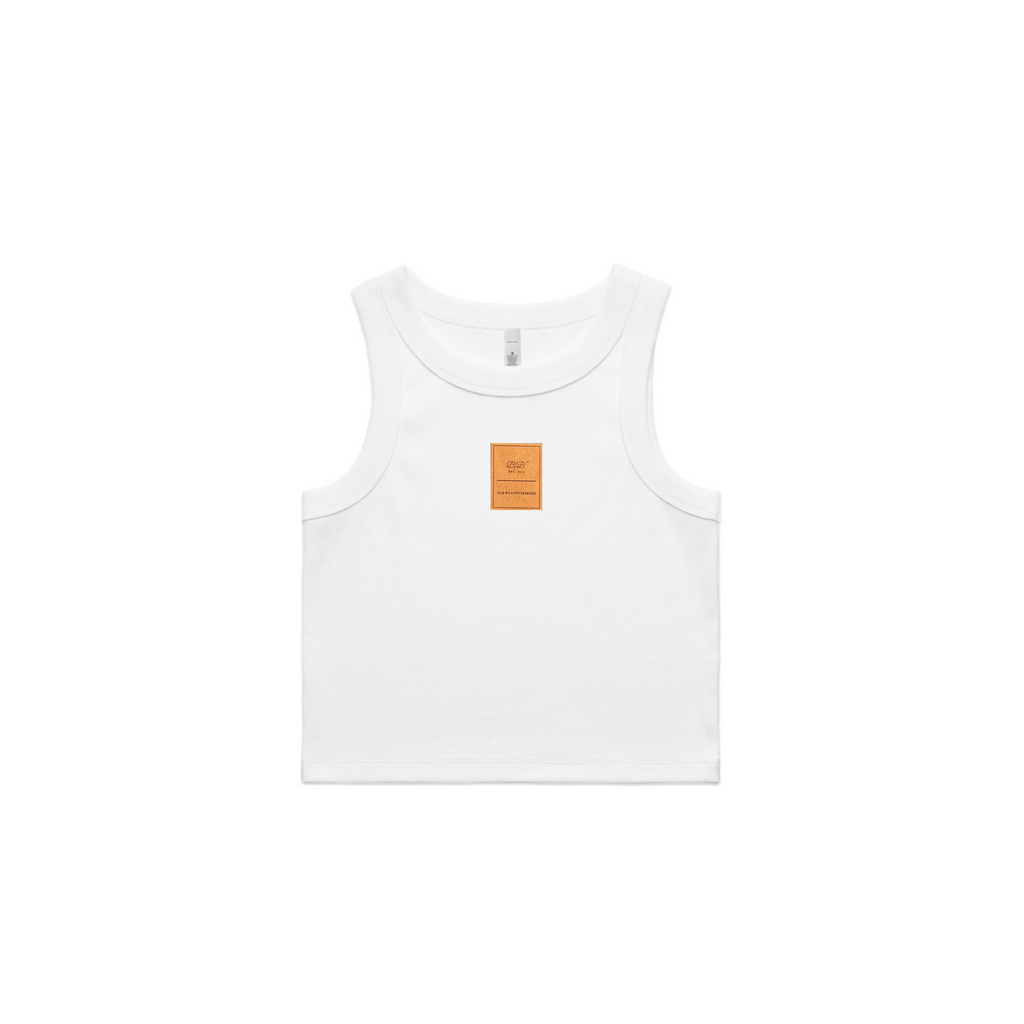 Born Billionaire Women’s Organic Cotton Ribbed Crop Tank