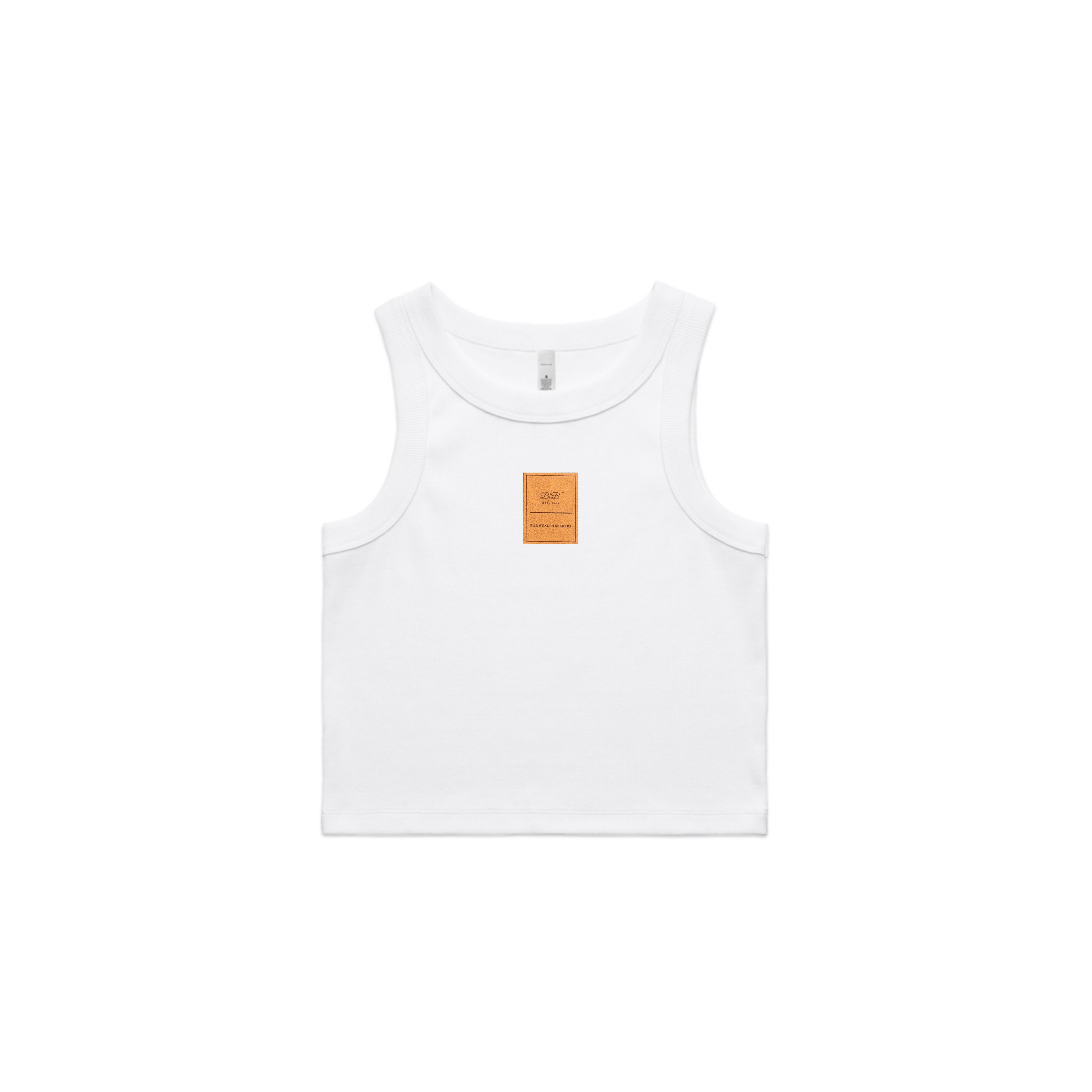 Born Billionaire Women’s Organic Cotton Ribbed Crop Tank