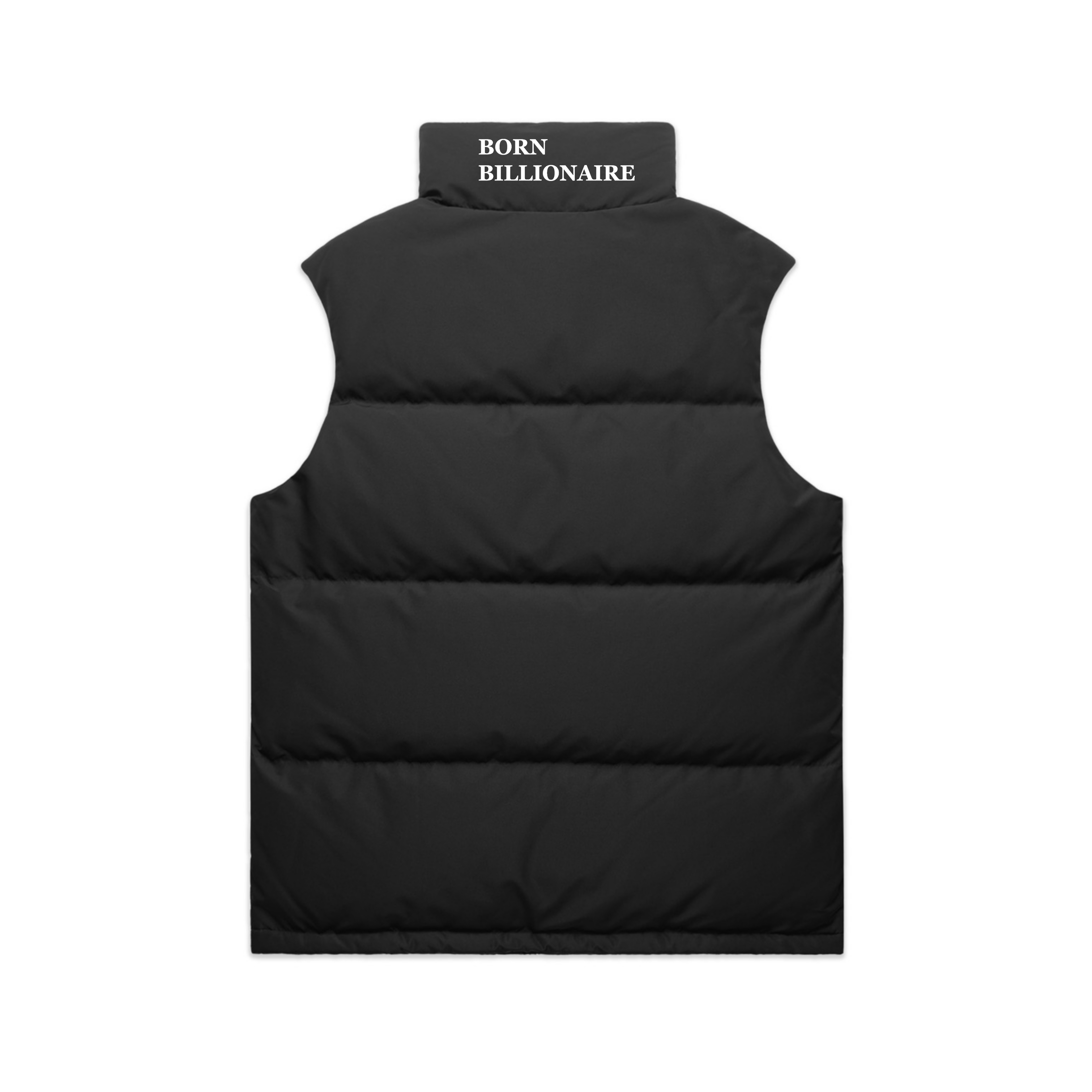 Born Billionaire Premium Suede Patch Puffer Vest