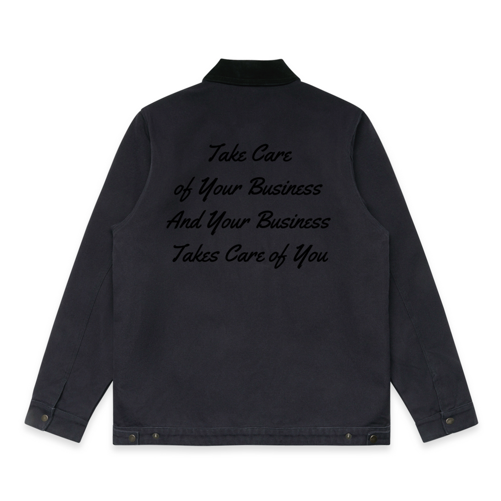 Born Billionaire Heavy Cotton Canvas Collared Jacket