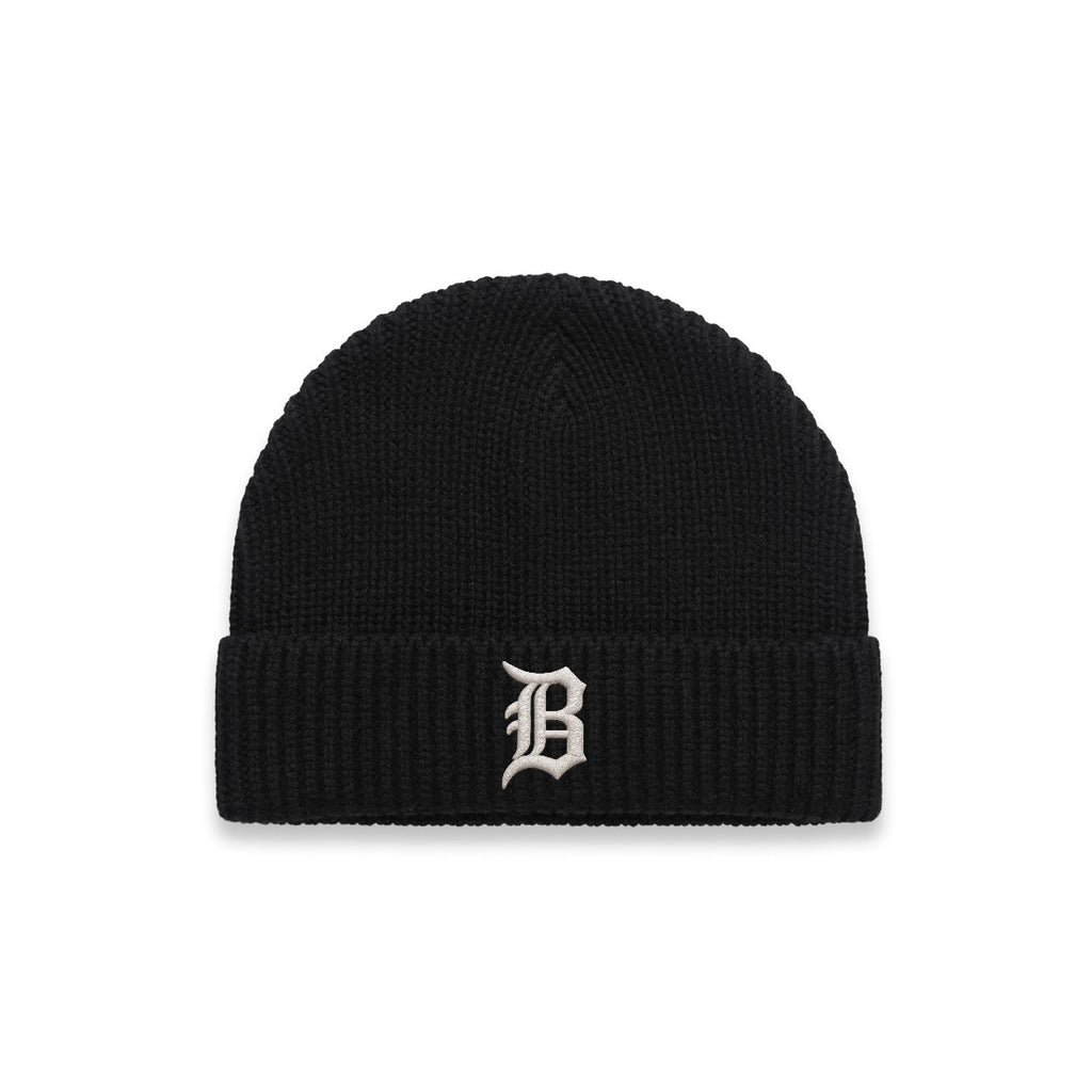 Born Billionaire Puff Embroidered Wool Knit Beanie