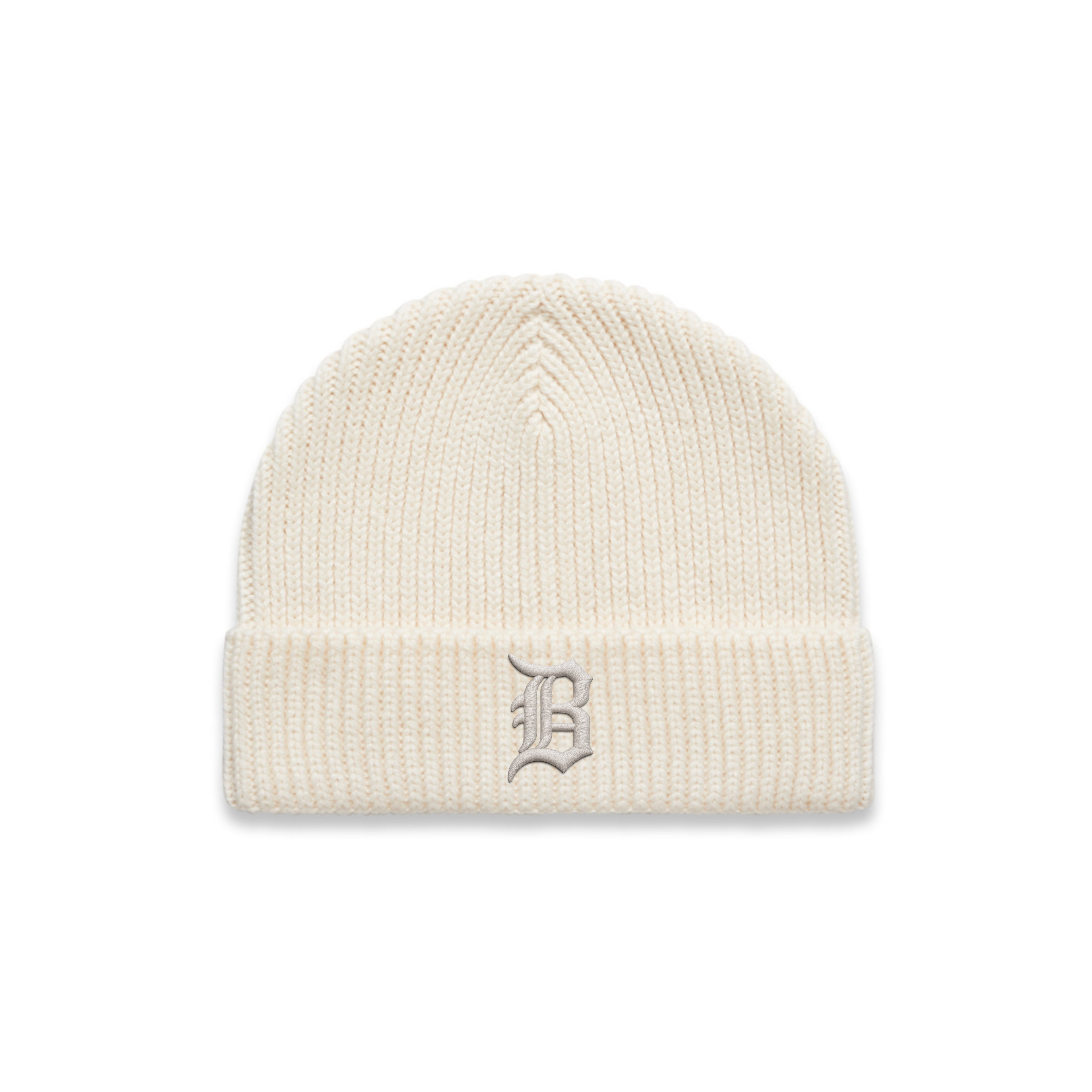 Born Billionaire Puff Embroidered Wool Knit Beanie
