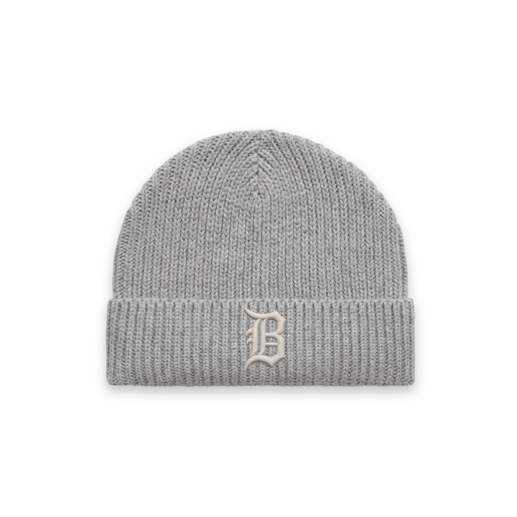Born Billionaire Puff Embroidered Wool Knit Beanie